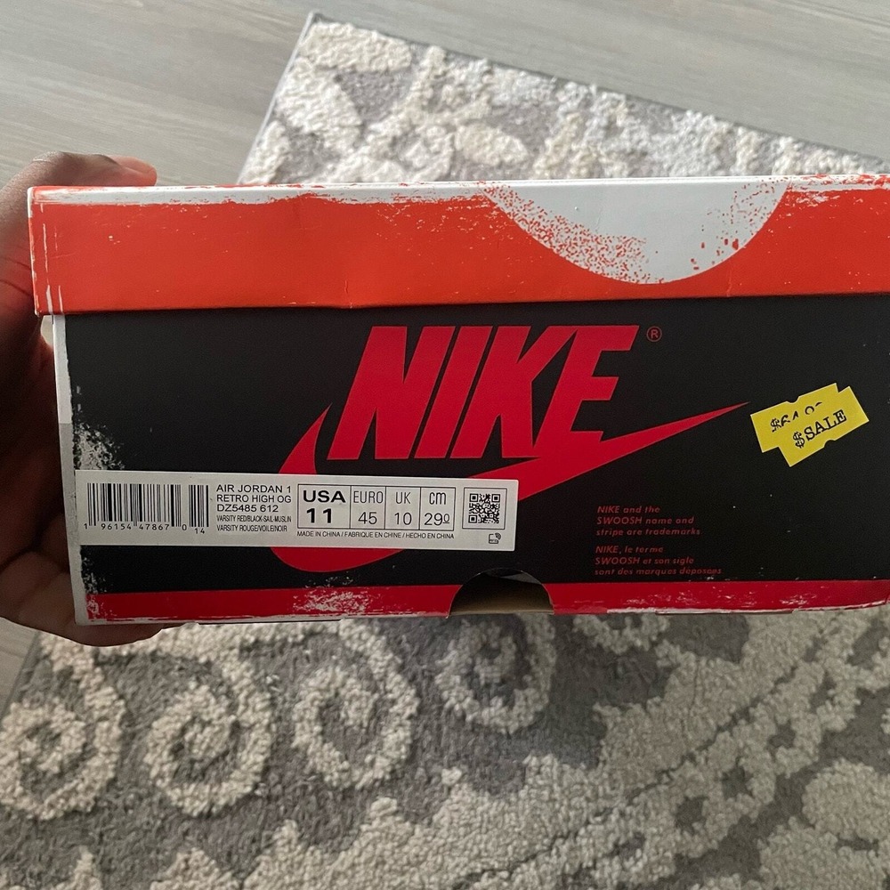 NWT Nike Air Jordan 1 Retro OG Lost & Found Sneakers DZ5485-612 Men's size 11 - Picture 6 of 6